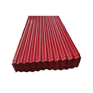 Neues 2024 aktuelle Artikel Farbe Wellblech-Dachplatte Galvanisierte Bleche beschichtete farbige Dachplatte aus Wellpappe für Gebäude