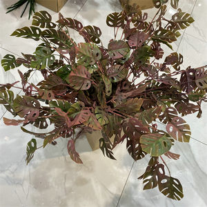 Nouvelle branche de feuille artificielle Faux <span class=keywords><strong>Monstera</strong></span> <span class=keywords><strong>plante</strong></span> feuilles longue tige vraie touche <span class=keywords><strong>plante</strong></span> panachée <span class=keywords><strong>Monstera</strong></span> pour la maison mariage bricolage décor - Product Image 5