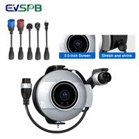 Chargeur EV rétractable nouvelle conception prix usine avec prises CEE UK Schuko Type 2 Portable Wallbox Ev chargeur de voiture