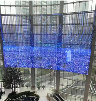 Écran de film transparent Led extérieur bâtiment verre affichage led transparent publicité écran de film Led intérieur