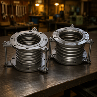 Compensateur axial à soufflets en acier inoxydable à joint de dilatation à bride pour pipeline de raffinerie pétrolière et gazière