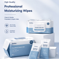 Lingettes démaquillantes quotidiennes hypoallergéniques en non-tissé épais de qualité supérieure, douces, non parfumées, infusées à l'aloe vera, pour le soin de la peau