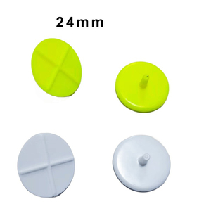 Marcador de pelota de golf de plástico redondo transparente personalizable al por mayor con logotipo rosa para camiseta de posicionamiento