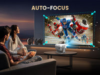 Vente flash - Projecteur portable FHD 1080P, projecteur de cinéma maison compatible avec les téléphones, tablettes, ordinateurs portables/PC/TV IOS et Android