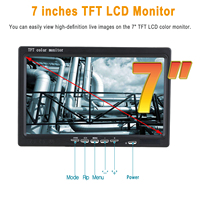 Caméra d'inspection des canalisations avec écran LCD couleur HD de 7 pouces, enregistreur DVR, accessoires pour endoscope industriel