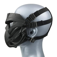 Masque tactique de protection intégrale pour casque, avec lunettes anti-buée détachables, casque rapide pour le sport