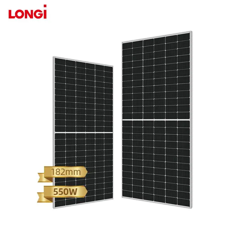 Longi 540-560w Panouri Solare 550w Bifacial Home Use Cheap Solar Panels 550 Watt Solar Panel for the Whole House