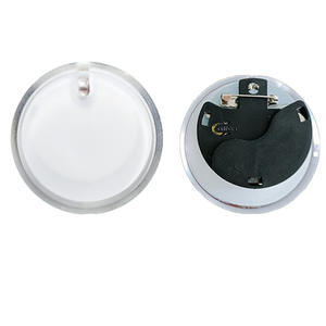 Insignia Acrílica Iluminada de Colores, LED Intermitente, Electrónica, Brillante en la Oscuridad, Pin Personalizado con Nombre - Product Image 1