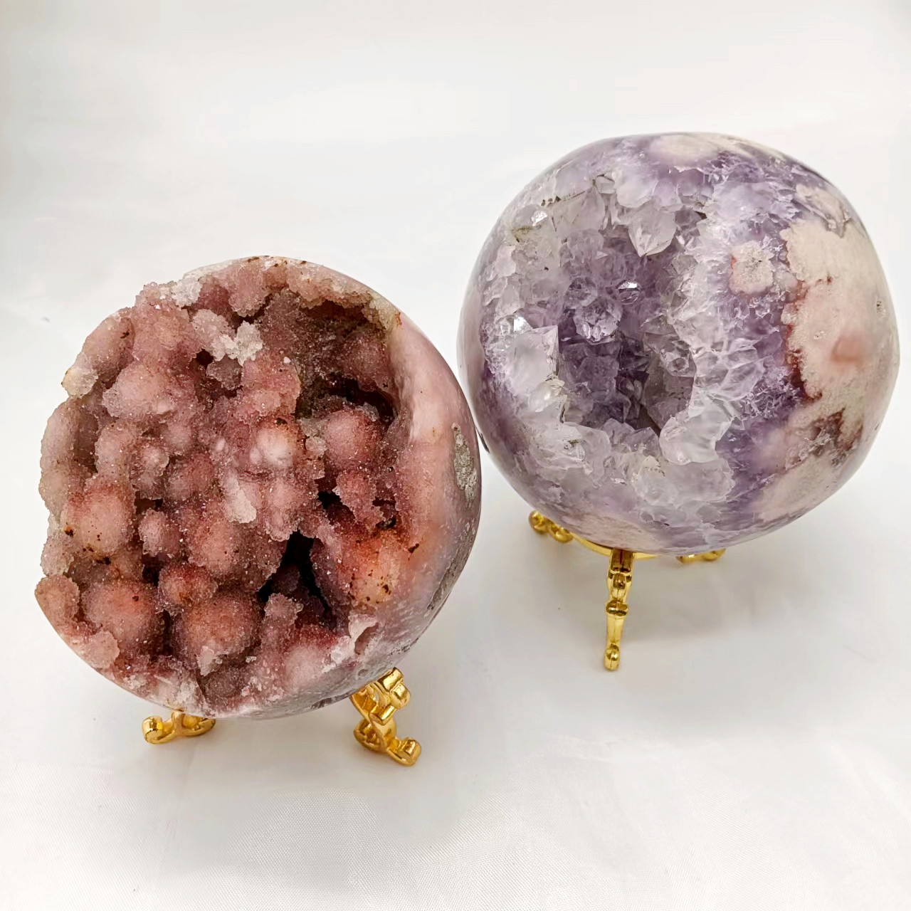 Оптовая продажа, сферический шар из натурального вишневого агата, лечебные камни, сфера из цветов и агата