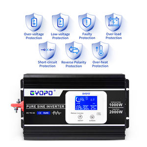 Approvisionnement d'usine 1000W hors réseau onduleur à onde sinusoïdale pure <span class=keywords><strong>convertisseur</strong></span> cc à ca avec écran LCD pour voiture RV et batterie <span class=keywords><strong>12V</strong></span> <span class=keywords><strong>220V</strong></span> - Product Image 6
