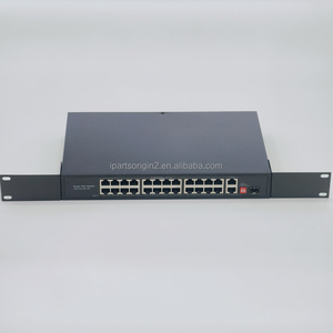 Good Quality Fanless Silent Design Rack Mount 24-Port PoE <b>Network</b> <b>Switch</b> with 1SFP Uplink Port Gigabit <b>Switch</b> for IP Phone AP - Product Image 1