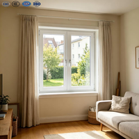 Ventana Abatible de Aluminio Personalizada con Rejillas y Pantalla, Vidrio Templado Doble, Ventanas Abatibles y Giratorias