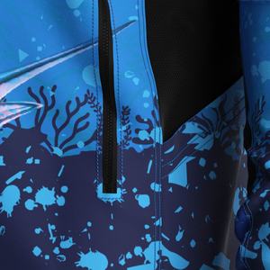 เสื้อฮู้ดแขนยาวป้องกันรังสียูวีสำหรับตกปลา พร้อมหน้ากากปิดจมูกและกระเป๋าซิปสองช่อง - Product Image 3