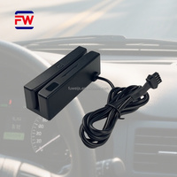 Lector de Tarjetas de Banda Magnética Mini Programable por Puerto Serie RS485 FUWEI, Interfaz USB2.0, Material ABS, Protocolo ISO7811 (123 Pistas)
