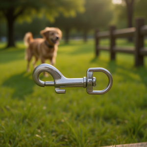 Crochet à ressort pivotant en acier inoxydable Fiero 7/16 pouces pour laisses d'animaux, déverrouillage rapide, design classique, finition solide, lot de 12 unités, Mad - Product Image 2