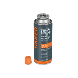 Bombola di Gas da 220g con Valvola a 1/4 di Giro, TRUPER, Confezione da 12 - Product Image 1