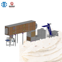 Machine automatique haute performance pour la fabrication de tortillas de farine, en acier inoxydable 304 de qualité alimentaire, ligne de production 8000 pièces/heure pour