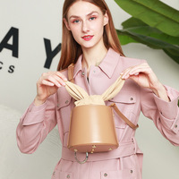 Mini Sac à Main en cuir véritable pour Femme, fourre-tout à bandoulière de styliste