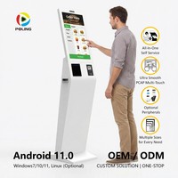 Solution de point de vente tactile avec imprimante thermique NFC pour système de file d'attente et borne de commande automatique pour restaurants de restauration rapide