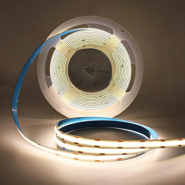 Smart LED Light Strip 16.4Ft Remote Control 12V 24V 24W 5Mm 8Mm High Brightness With Multiple Colour Flexible COB Strip Light