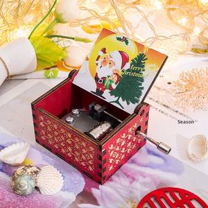 Caja de Música My Sunshine al por Mayor, Impresión a Color, Madera, Manivela, Regalo Musical de Cumpleaños, San Valentín, Navidad, Nuevo - Product Image 4