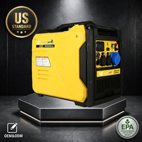 Generator Inverter Digital Super Senyap 5.5KW 5000 Watt Berbahan Bakar Bensin Dengan Gelombang Sinus Murni Stopkontak US