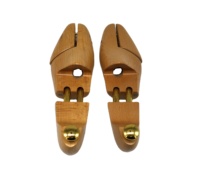 Chaussure en bois de hêtre verni de haute qualité avec civière d'extension à tête fendue pour chaussures en cuir