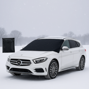 Funda para Auto Resistente a la Intemperie para Invierno, Protección Contra Nieve y Viento, Acabado Mate de Poliéster Negro para SUV, Camioneta y Auto - Product Image 2