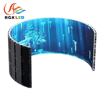 Écrans LED souples à montage mural facile, écrans souples flexibles, écran LED vertical intérieur, écran flexible couleur pleine, pixels