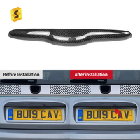 Real Carbon Fiber Rear Box Trim Strip Cover Exterior Decoration for Fiat 500 <strong>Abarth</strong> <strong>595</strong> 695 All Models