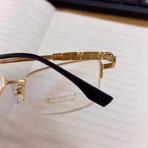 عرض خاص إطارات بصرية خفيفة الوزن للرجال نظارات قصر النظر إطار نظارات تيتانيوم عتيق عصري - Product Image 3