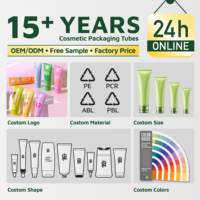Tube de gloss à lèvres vide haut de gamme, tube cosmétique souple en PE, emballage OEM personnalisé