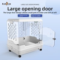 Cage à oiseaux spéciale écologique pour les canards Cole Villa Toilette Grande boîte d'élevage en acrylique Cage à cochons d'inde anti-éclaboussures