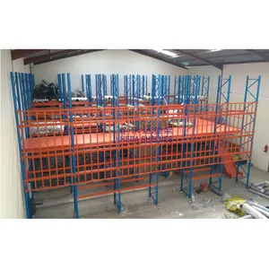 Customized one stop high load capacity metal industrial mezzanine floor rack