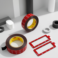 Custom Black 3m VHB Double Sided Pressure Sensitive Acrylic Adhesive Tape Waterproof 1.1mm 33m for Masking & Bag Sealing