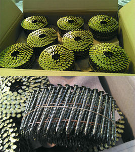 Toptan 1 3/4 bobin çatı çivisi galvanizli çelik ortak tırnak pürüzsüz sap 3 1/4 elmas noktası düz üst inşaat malzemesi - Product Image 6