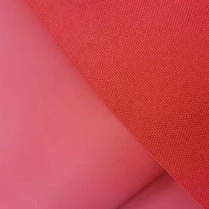 Tissu oxford rouge PVC 900d 100% polyester, haute élasticité, style moderne, bon marché