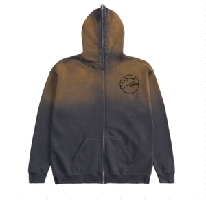 Sweat à <span class=keywords><strong>capuche</strong></span> zippé pour <span class=keywords><strong>homme</strong></span>, 400 grammes, coupe classique, en molleton bouclette, avec fermeture éclair intégrale, effet délavé à l'acide, style vintage - Product Image 2