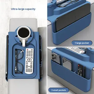 ที่วางแก้วกาแฟซิลิโคนทรงสี่เหลี่ยมสไตล์คลาสสิก CUTEN พร้อมถาดวางแขนโซฟาและถาดรองแก้วหอม - Product Image 3