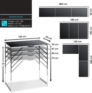 <span class=keywords><strong>Table</strong></span> Multifonctionnelle Professionnelle 3 Pièces 100X60 Cm, <span class=keywords><strong>Table</strong></span> à Papier Peint, <span class=keywords><strong>Table</strong></span> Pliante, <span class=keywords><strong>Table</strong></span> de Marché aux Puces, <span class=keywords><strong>Table</strong></span> <span class=keywords><strong>d</strong></span>'<span class=keywords><strong>Appoint</strong></span> - Product Image 2