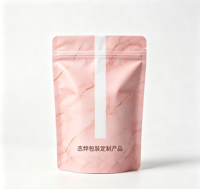 Pochette refermable personnalisée avec logo imprimé, recyclable, surface colorée, qualité alimentaire, emballage BOPP/VMPET/PE