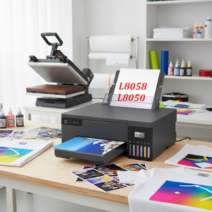 Impresora de Inyección de Tinta de 6 Colores <span class=keywords><strong>con</strong></span> Cabezal XP600, <span class=keywords><strong>WIFI</strong></span>, Tamaño A4, Semiautomática de Escritorio para Tarjetas de Identificación de PVC y Transferencia por Sublimación, Compatible <span class=keywords><strong>con</strong></span> <span class=keywords><strong>EPSON</strong></span> L805/L8058/L8050 - Product Image 1