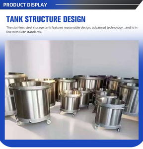 Stainless Steel <strong>Single</strong> Layer Mixing Cylinder Tank Efficient Chemical Equipment for Heating Mixing - Product Image 2