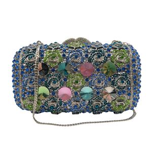 Bolso de Noche de Lujo para Mujer con Cristales Florales, Elegante Cartera de Mano con Rosas y Pedrería, Brillante para Bodas, Festivales y Fiestas - Product Image 3