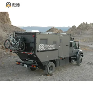 Expedition New Design Pickup 4x4 Off-road 8ft Luxury Reinforce Fiberglass Slide On Customized Truck Camper For Sale.