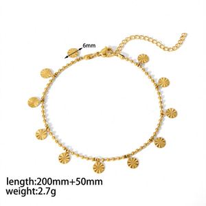 Tobillera de moda para reina de discoteca, tobillera con diamantes de imitación, tobillera con letras perforadas para niña - Product Image 4