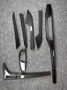 Juego de 7 Piezas de Panel de Reemplazo y Modificación de Fibra de Carbono para el Interior del Audi A4L Cenmu 2017-2025 - Product Image 5