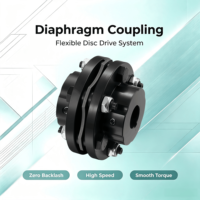 Accouplement à diaphragme SFS JM, diaphragmes en acier inoxydable, diamètre de trou sur mesure OEM, compensation forte des décalages, couple élevé