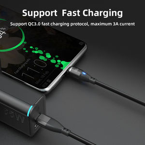 Kabel Data pengisi daya ponsel 3 dalam 1, kabel Data PD pengisian daya cepat, kabel Data pengisi daya ponsel 60W rotasi 20% USB-C 9pin, diskon 360 - Product Image 5