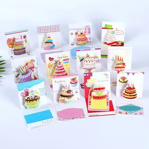 3D Folded Birthday Party Children Greeting Invitation Card